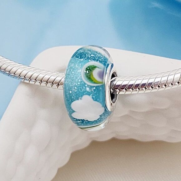 Pandora Rainbow Murano Glass Charm in Sterling Silver - Picture 2 of 4